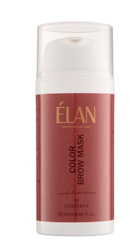 ELAN COLOR BROW MASK тонирующая маска для бровей 2-в-1, 13 CHESTNUT, 25ml